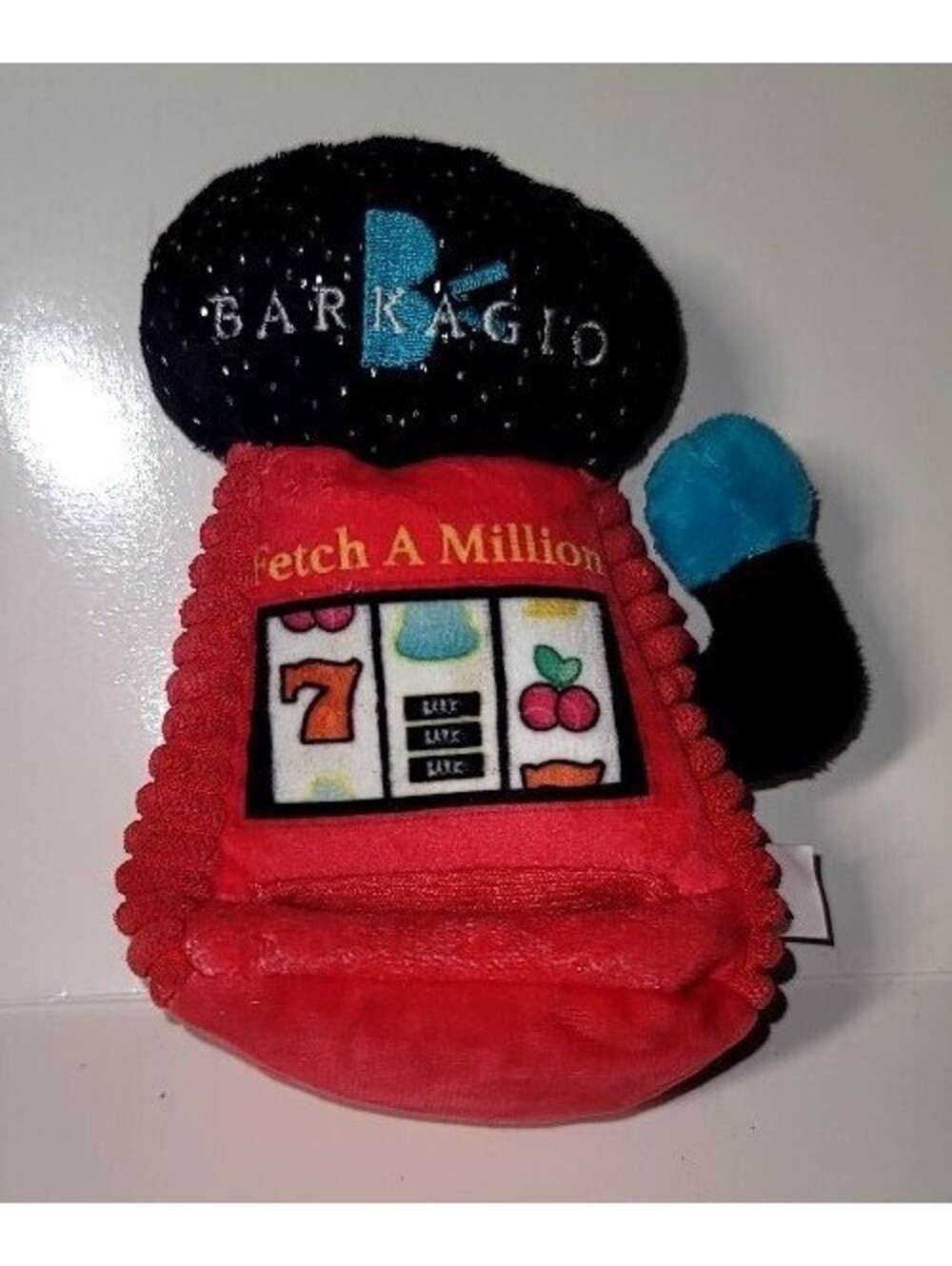 BARKBOX SLOT MUTTCHINE FETCH A MILLION BARKAGIO DOG SQUEAKY TOY